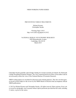 Final NBER working paper w21012 (March 2015)