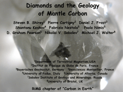 Diamonds and the Geology of Mantle Carbon