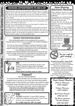 here - Tadcaster Medical Centre