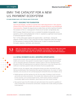 emv: the catalyst for a new us payment ecosystem