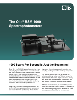 The Olis® RSM 1000 Spectrophotometers
