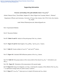 Structure and bonding of the gold-subhalide cluster I