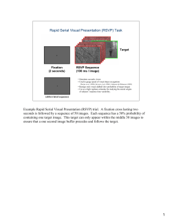 Rapid Serial Visual Presentation (RSVP) Task Example Rapid