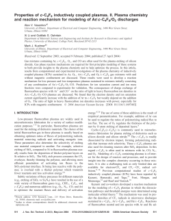 Properties of c-C4F8 inductively coupled plasmas. II. Plasma