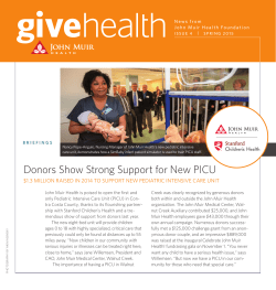 Donors Show Strong Support for New PICU