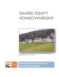 Shared Equity Homeownership - Delaware State Housing Authority