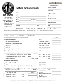 FOIA Request - Grosse Ile Township