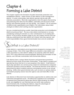 Chapter 4 Forming a Lake District