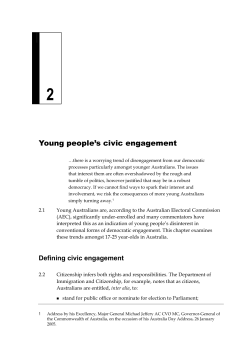 Chapter 2 Young People`s Civic Engagement