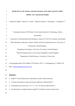 Ductile flow in sub-volcanic carbonate basement as the main control