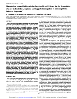 Theophylline Induced Differentiation Provides Direct Evidence for
