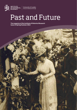 Past and Future - Institute of Historical Research