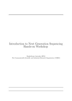 Introduction to Next Generation Sequencing Hands-on