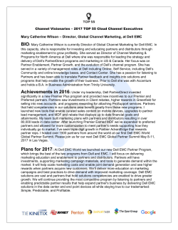 Mary Catherine Wilson &ndash; Director, Global Channel Marketing, at Dell