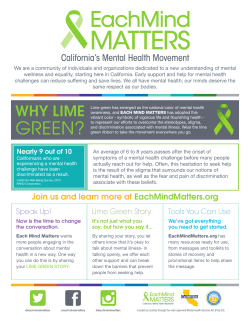 Each Mind Matters flyer