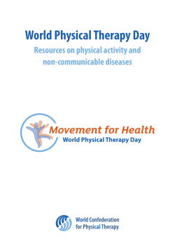 World Physical Therapy Day - World Confederation for Physical