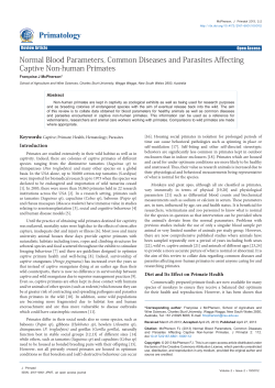 Normal Blood Parameters, Common Diseases and