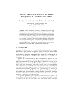 Motion Interchange Patterns for Action Recognition in