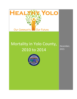 Mortality in Yolo County, 2010 to 2014