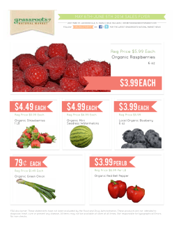 4.49 Each 79&cent; Each $4.99 Each $3.99 Per LB $3.99 Each $3.99 Each