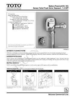 Battery Powered(6V, DC) Sensor Toilet Flush Valve, Exposed