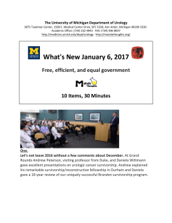 January 6 - University of Michigan