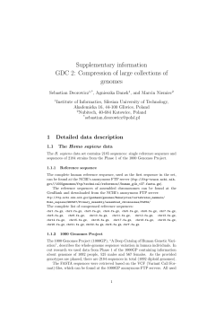 Supplementary information GDC 2: Compression of large collections
