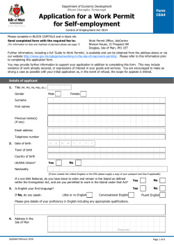 Form CEA4 - Isle of Man Government