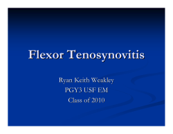 Flexor Tenosynovitis