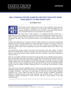 opinion dell storage center achieves greater than five nines