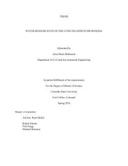 THESIS WATER RESOURCES ON OUTER
