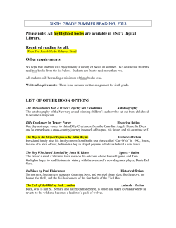 Please note: All highlighted books are available in ESD`s Digital
