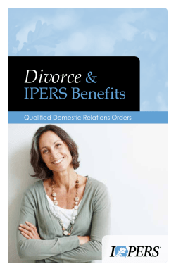 Divorce and IPERS Benefits
