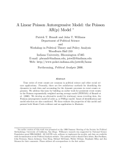 A Linear Poisson Autoregressive Model
