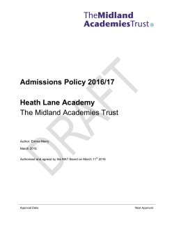 Title Here - William Bradford Academy