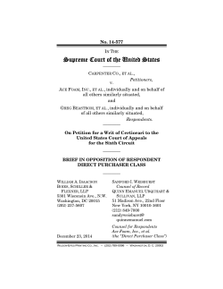 Brief In Opposition To Petition For Writ Of Certiorari