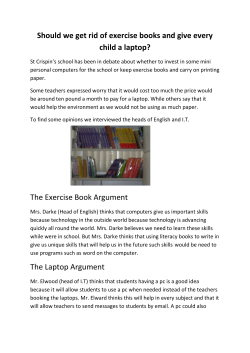 Should we get rid of exercise books and give every child a laptop