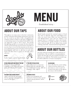 Menu - Lupulo Craft Beer House