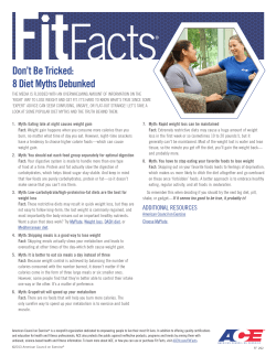 Don`t Be Tricked: 8 Diet Myths Debunked