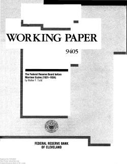 Federal Reserve Board before Marriner Eccles