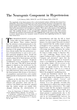 The Netirogenic Component in Hypertension