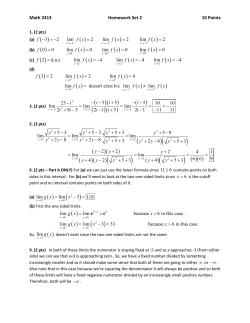 Math 2413 Homework Set 2 10 Points 3 2 lim 2 lim 2 lim 2 ffxfxfx