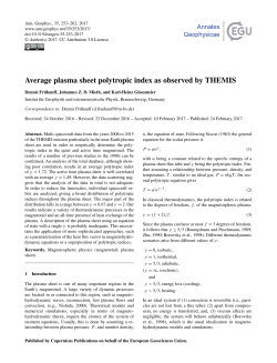 Average plasma sheet polytropic index as observed by THEMIS