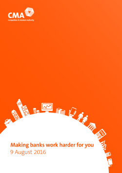 Making banks work harder for customers