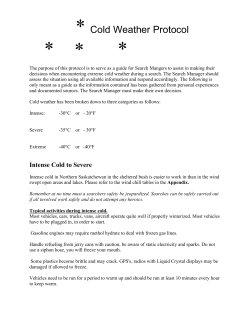 Cold Weather Protocol