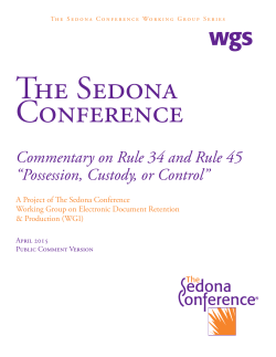 Possession, Custody, or Control