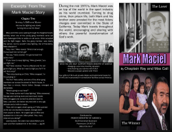 Excerpts From The Mark Maciel Story