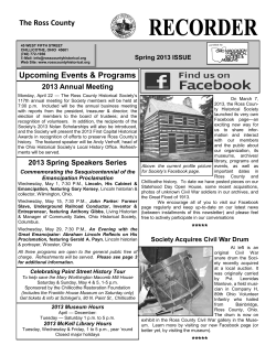 To view the Spring 2013 Issue click here