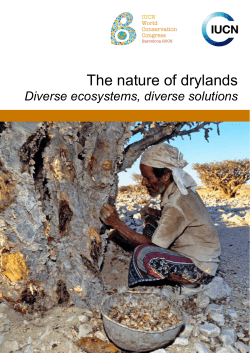 IUCN The nature of drylands: Diverse ecosystems, diverse solutions