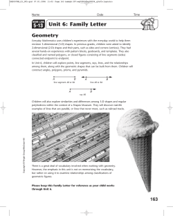 Unit 6: Family Letter